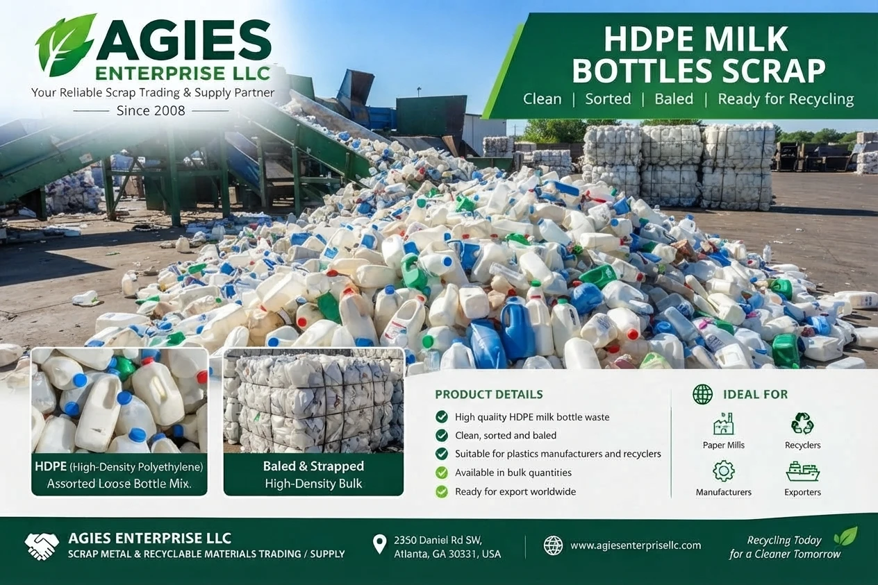 HDPE Milk Bottles Scrap