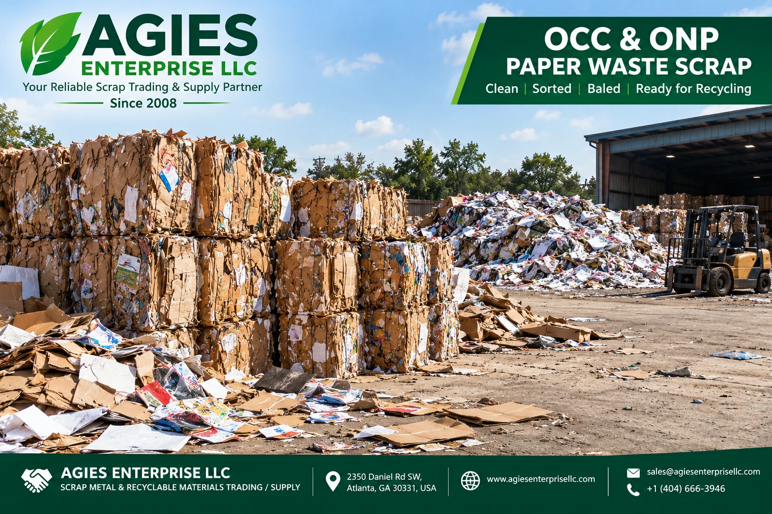 OCC | ONP Paper Waste Scrap,